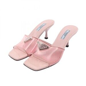 Prada Triangule Plate Open Toe Mule #342277P43B